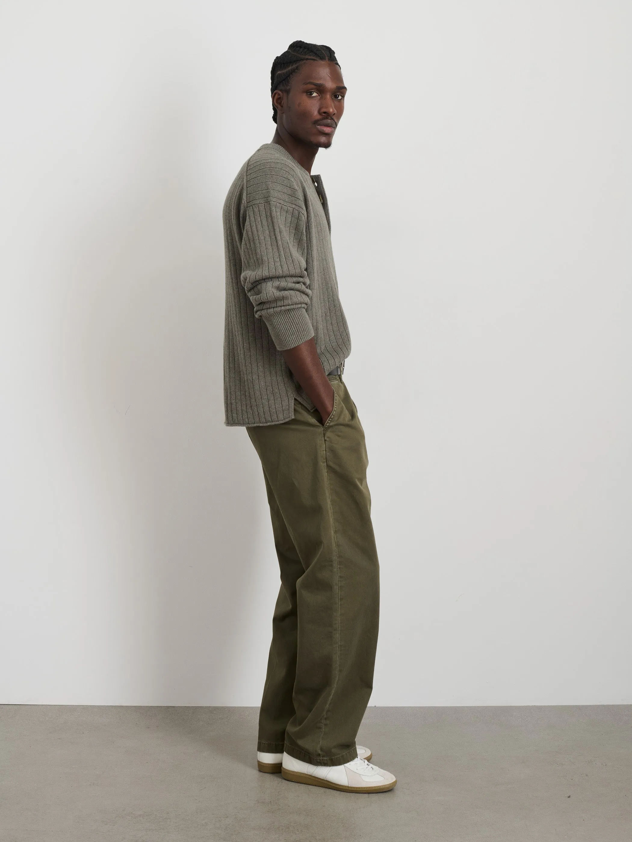 Sawyer Ribbed Henley Sweater