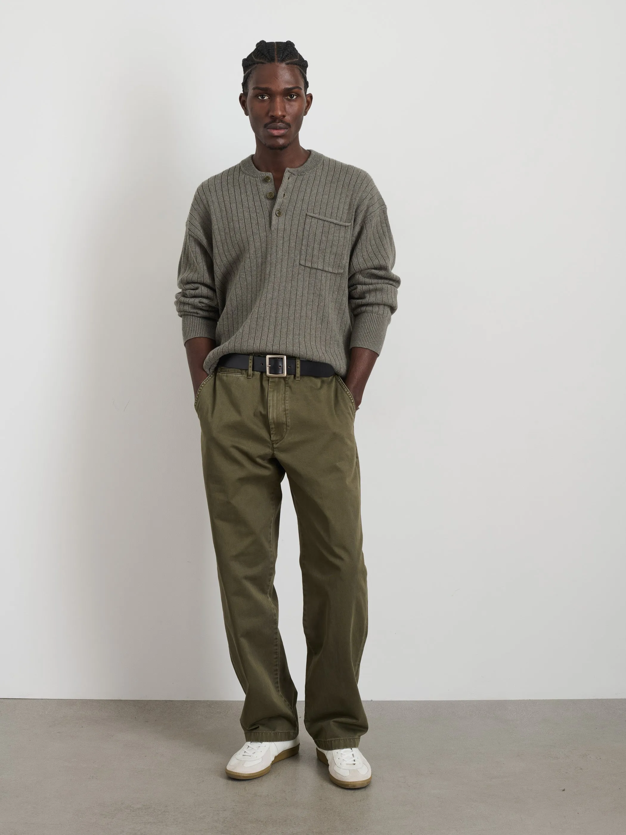 Sawyer Ribbed Henley Sweater