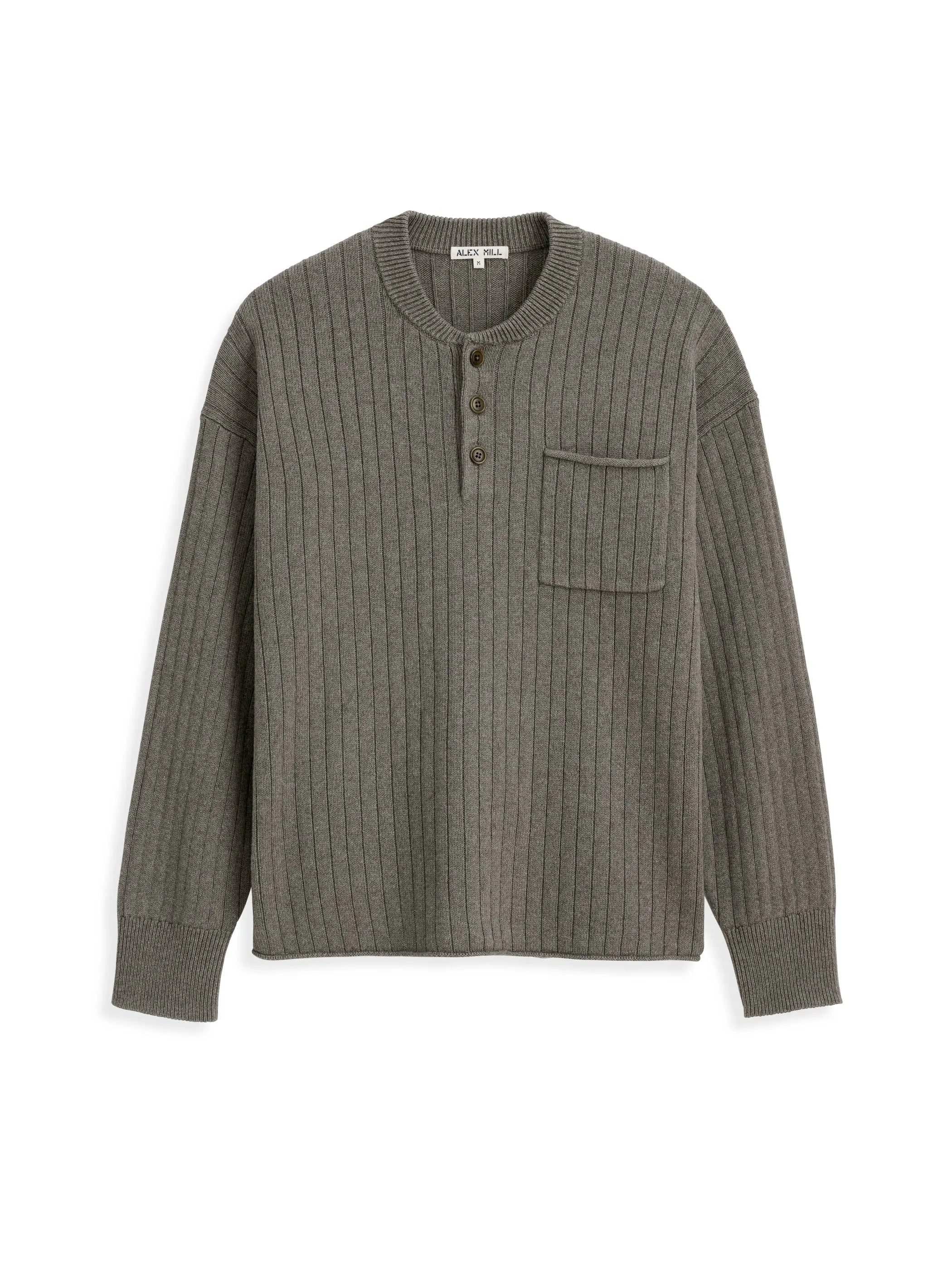 Sawyer Ribbed Henley Sweater