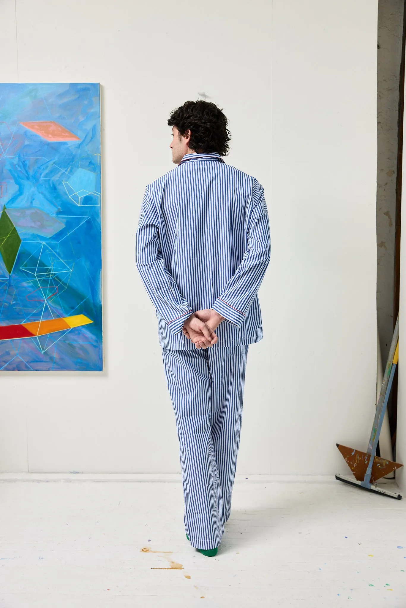 Schostal x Alex Mill Striped Long Sleeve Pajama Set