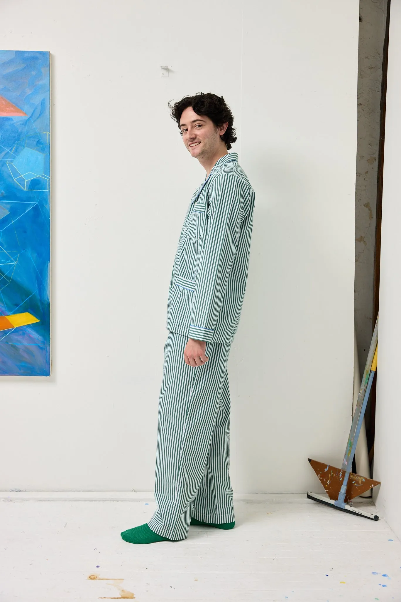 Schostal x Alex Mill Striped Long Sleeve Pajama Set