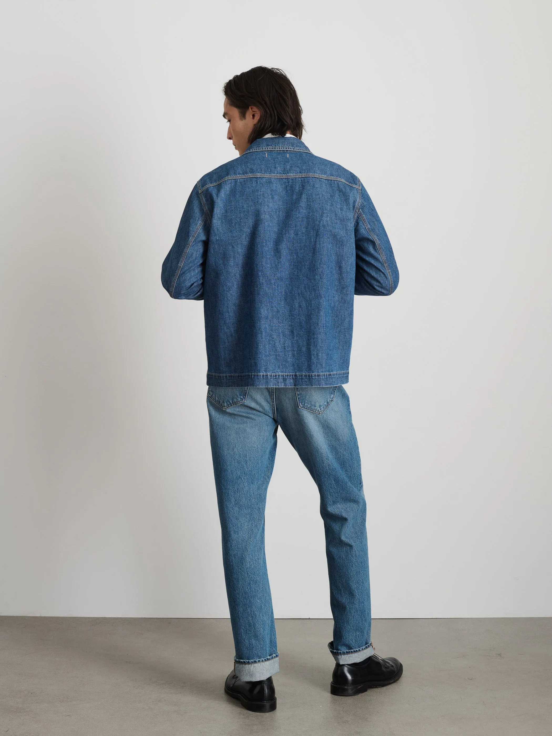 Shirt Jacket In Lightweight Denim