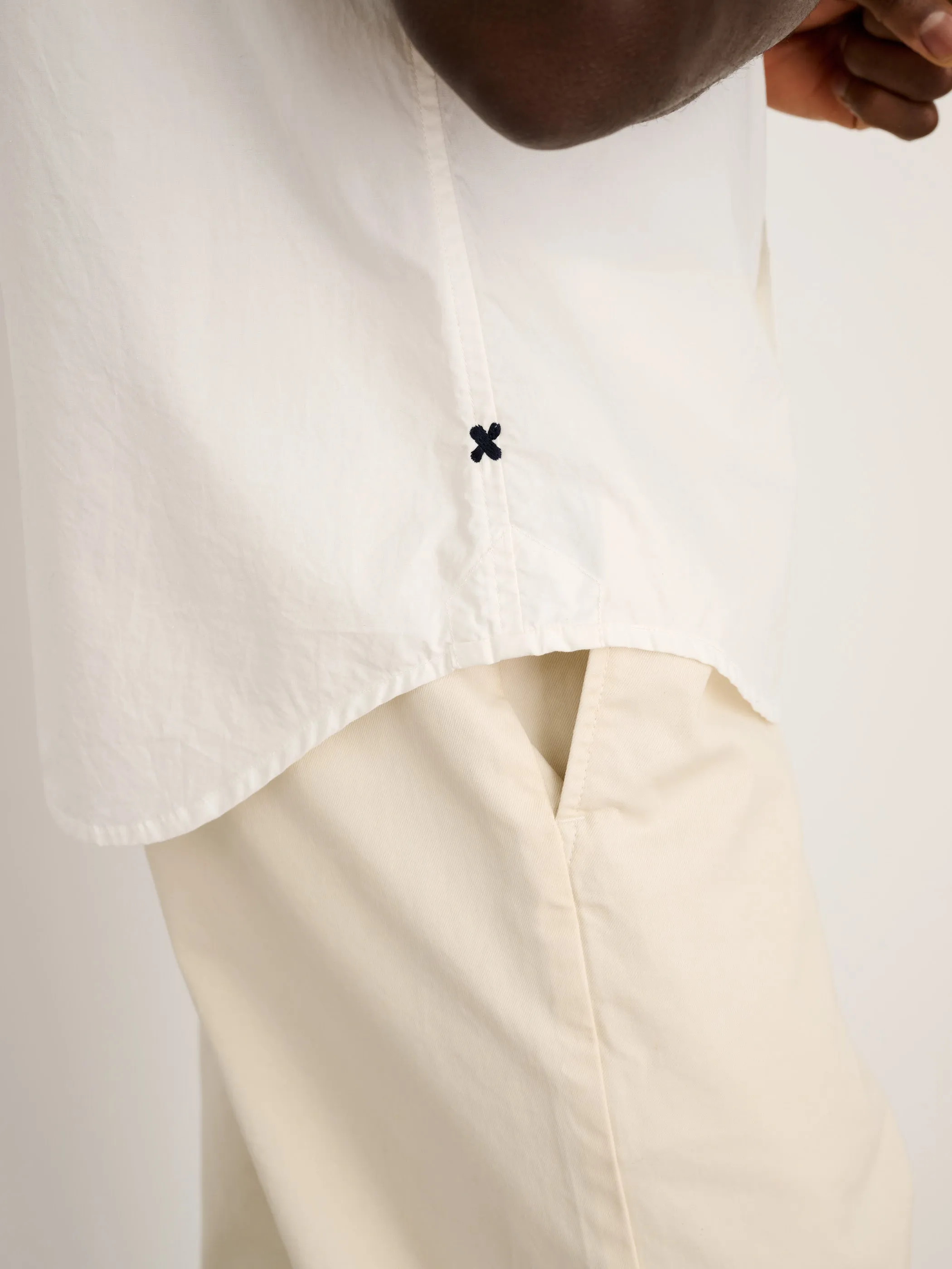 Short Sleeve Mill Shirt in Cotton