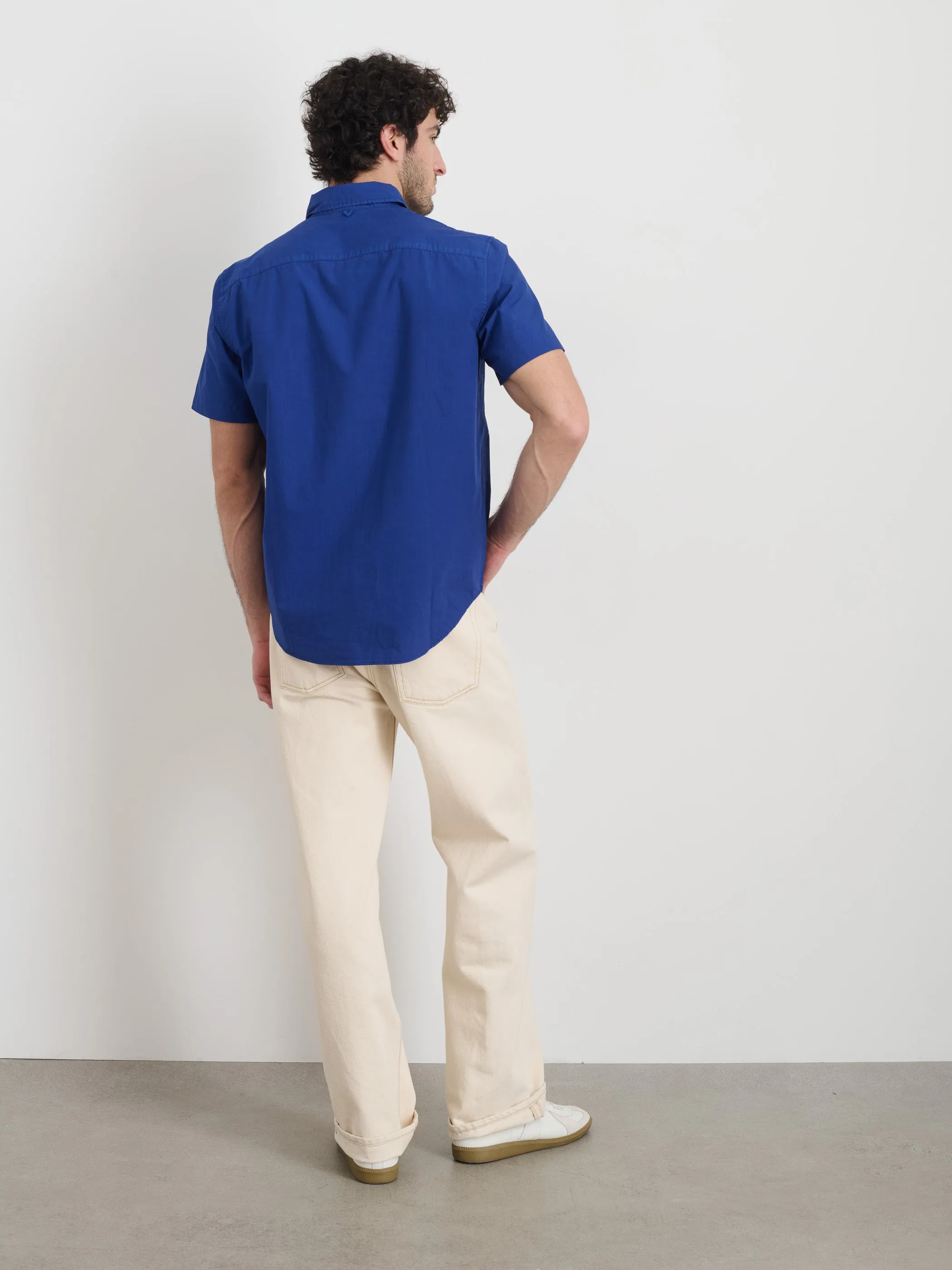 Short Sleeve Mill Shirt in Cotton