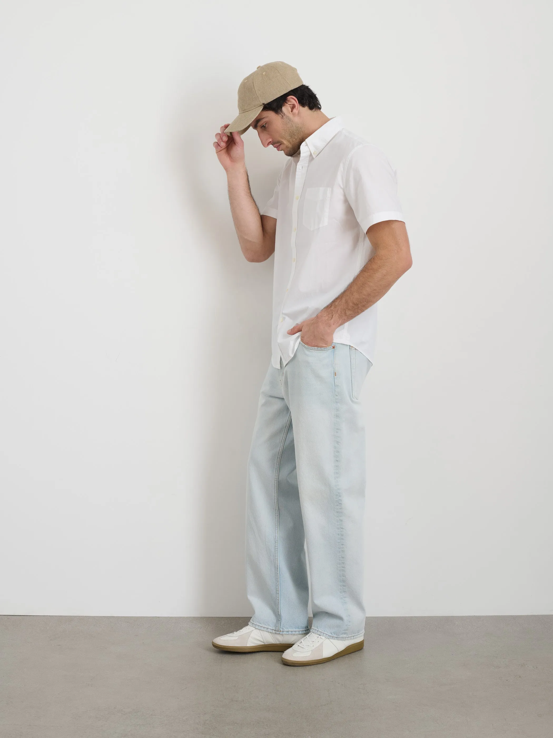 Short Sleeve Mill Shirt in Cotton