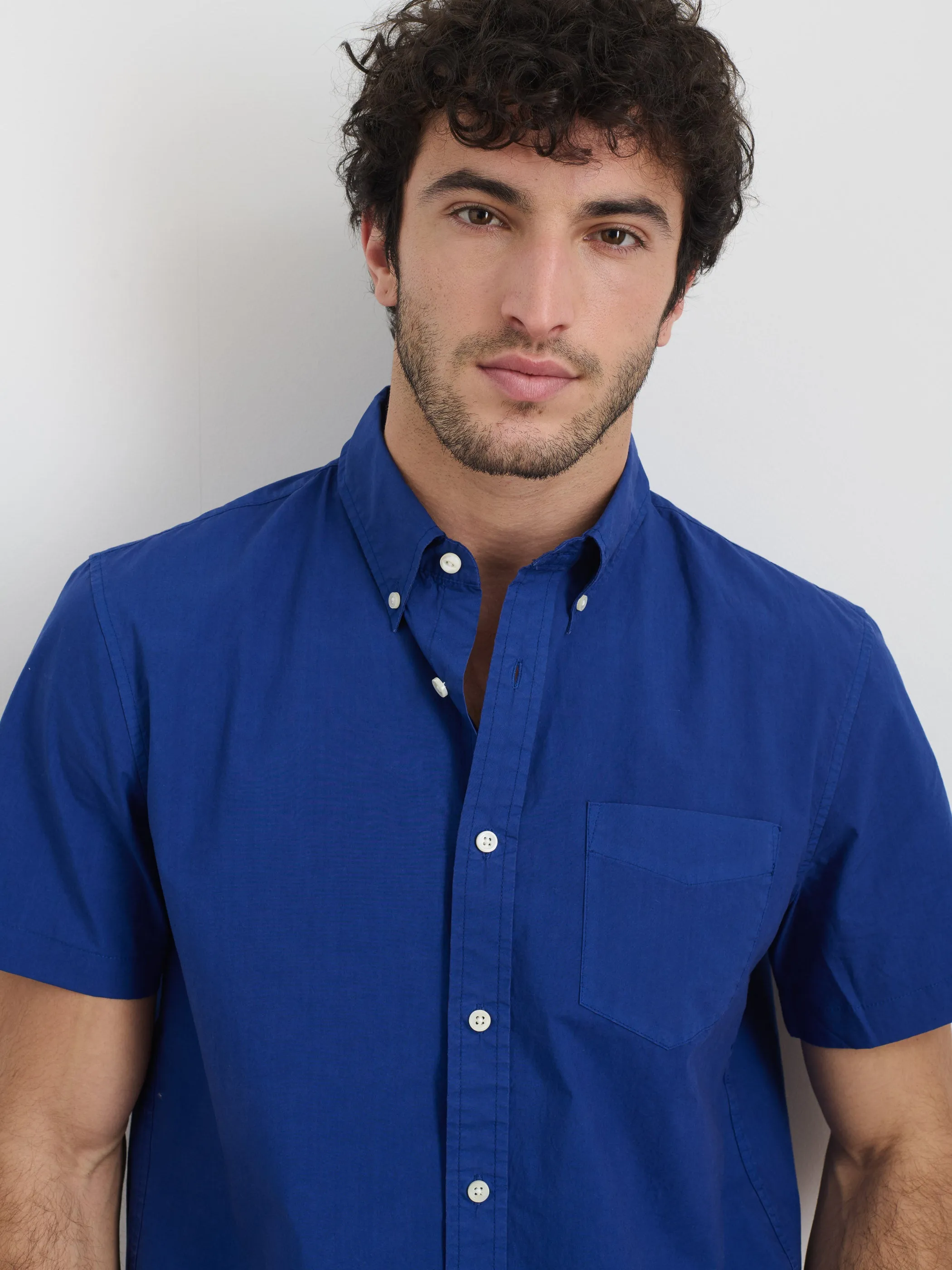 Short Sleeve Mill Shirt in Cotton