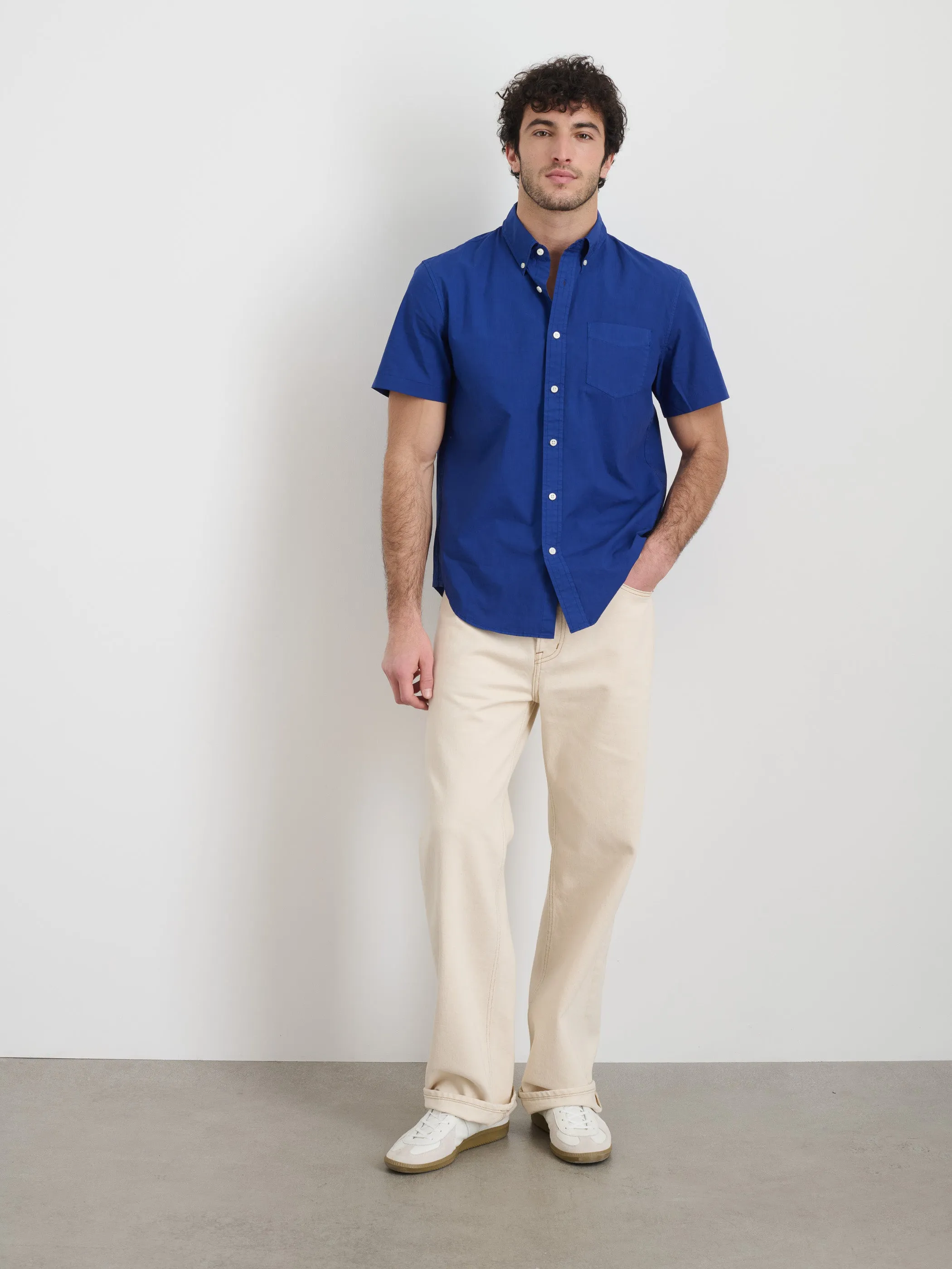 Short Sleeve Mill Shirt in Cotton