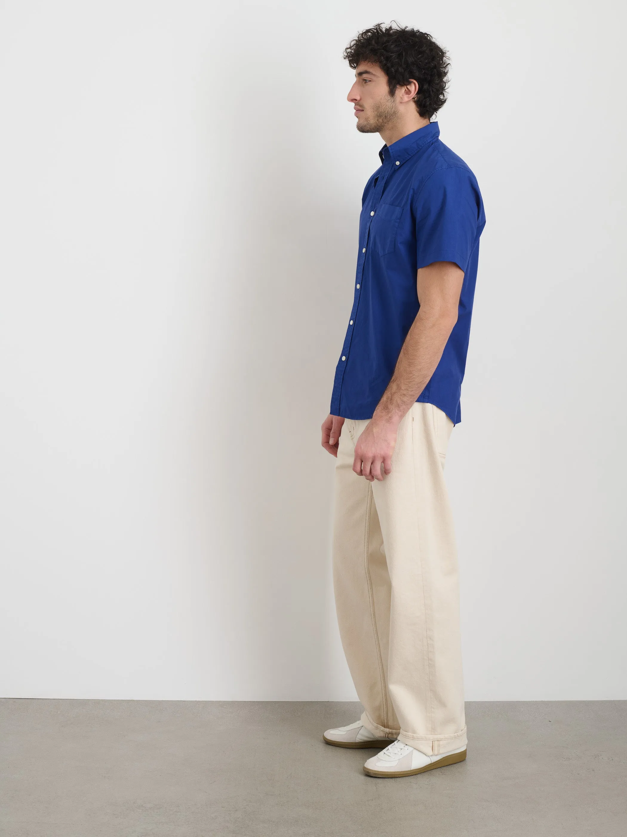 Short Sleeve Mill Shirt in Cotton