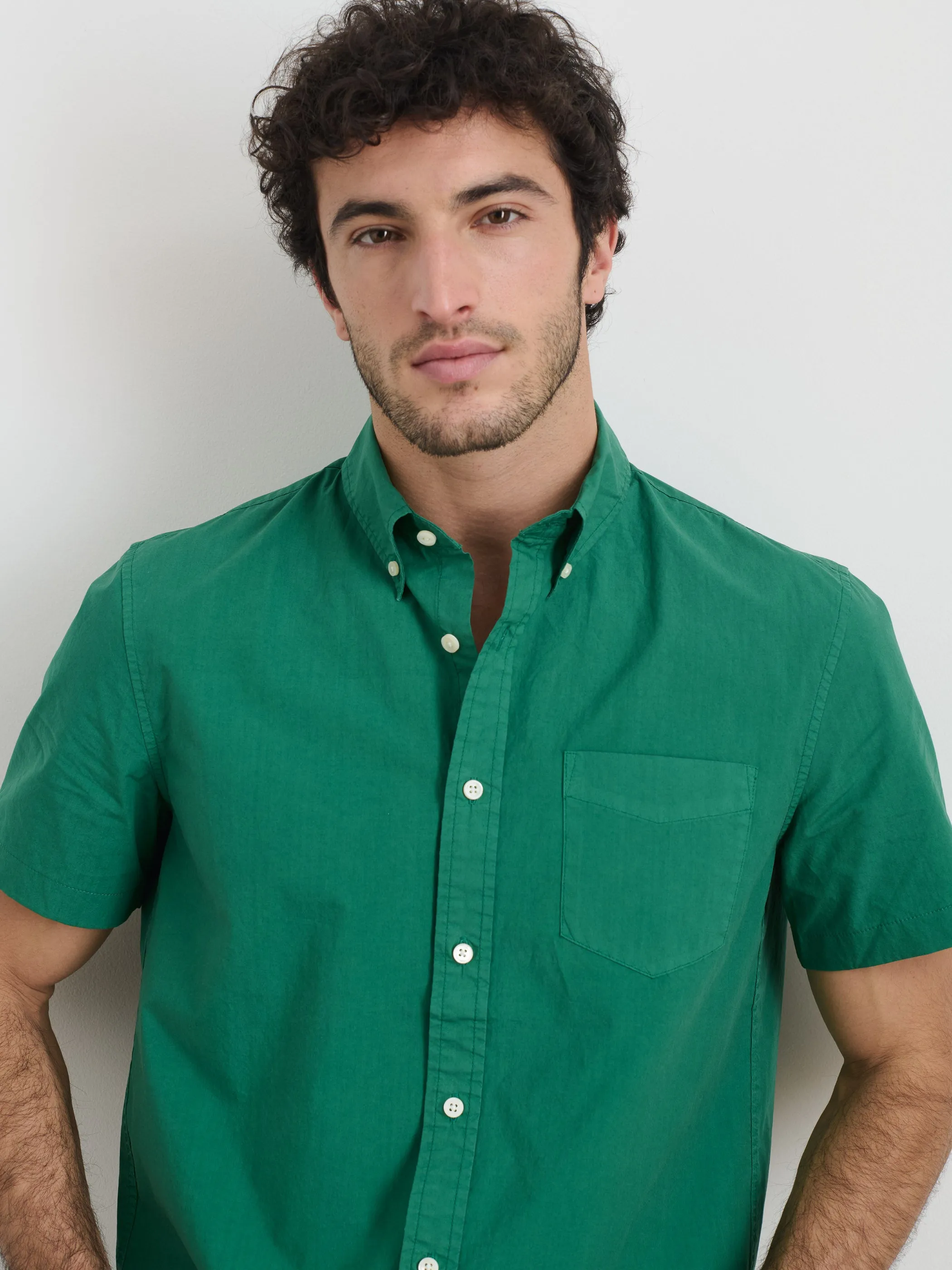 Short Sleeve Mill Shirt in Cotton