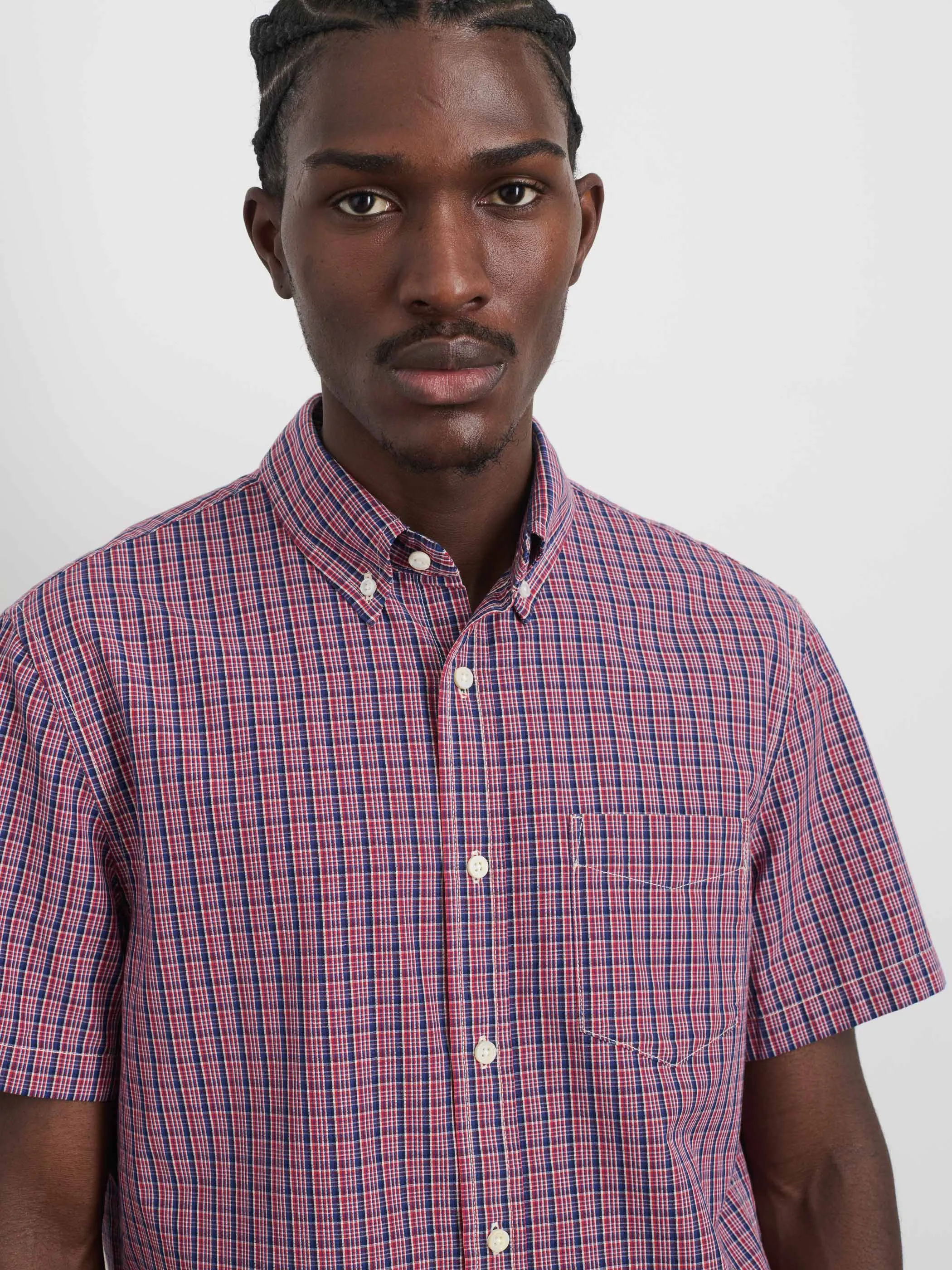 Short Sleeve Mill Shirt In Madras