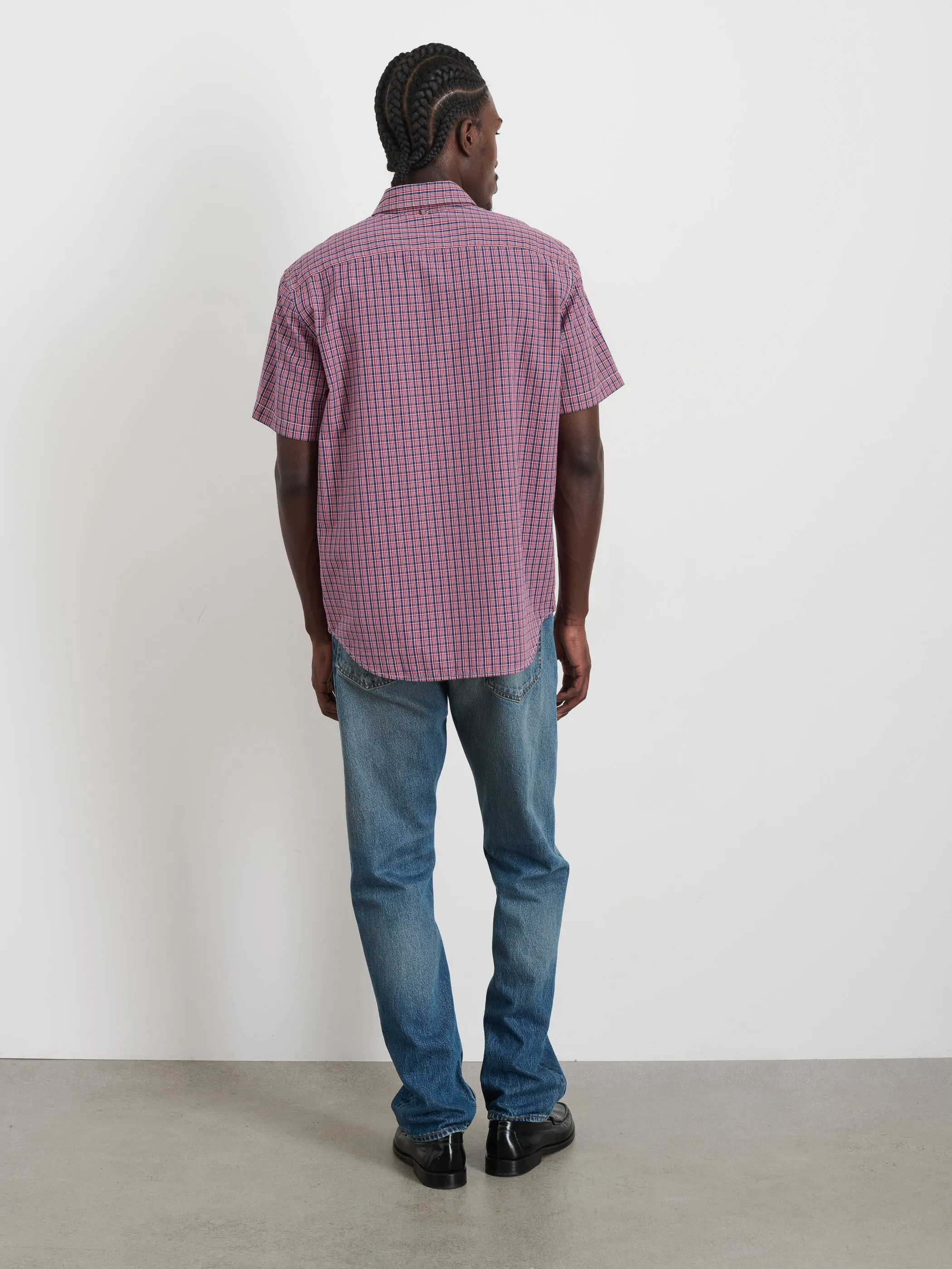 Short Sleeve Mill Shirt In Madras