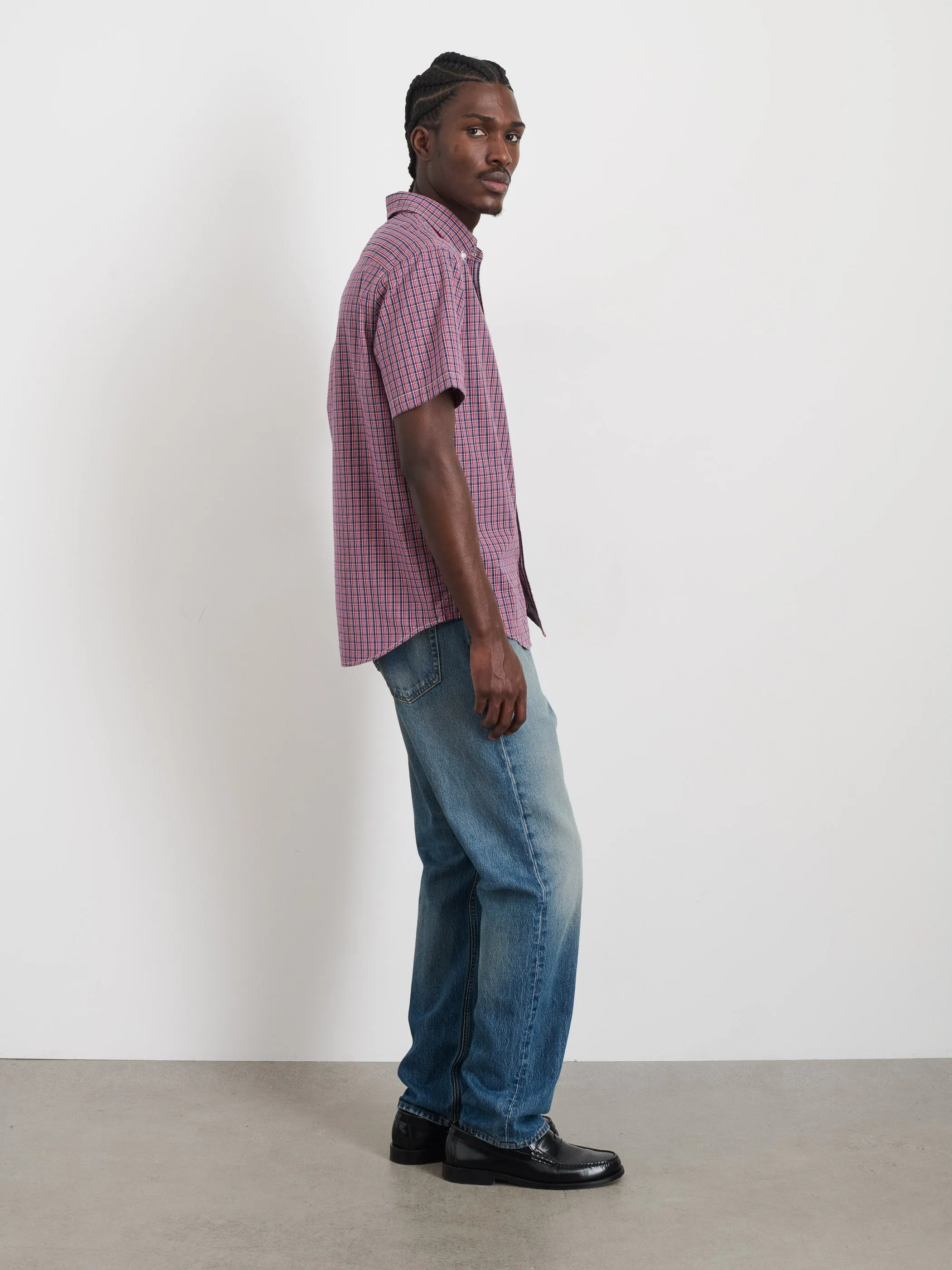 Short Sleeve Mill Shirt In Madras