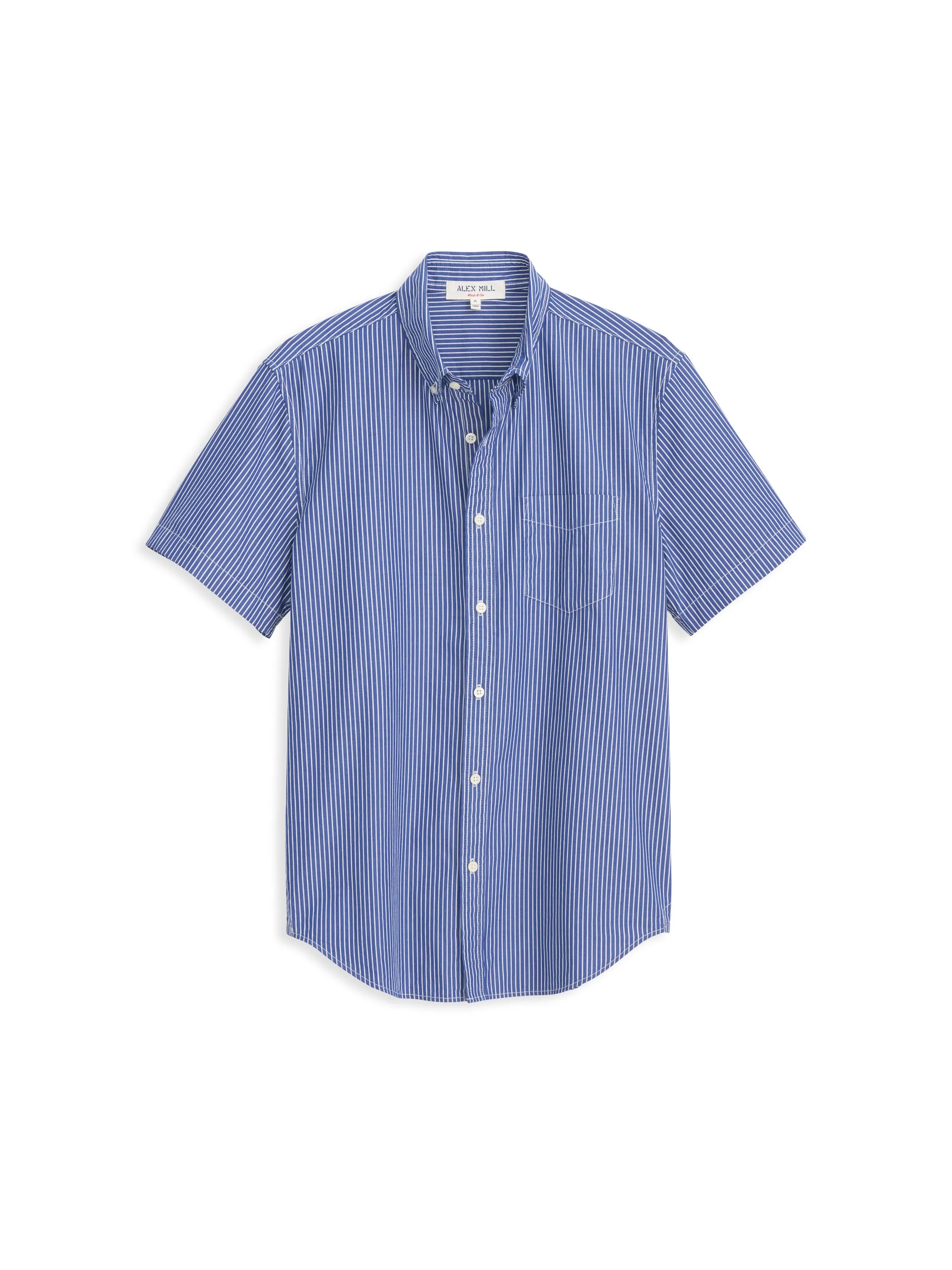Short Sleeve Mill Shirt In Stripe