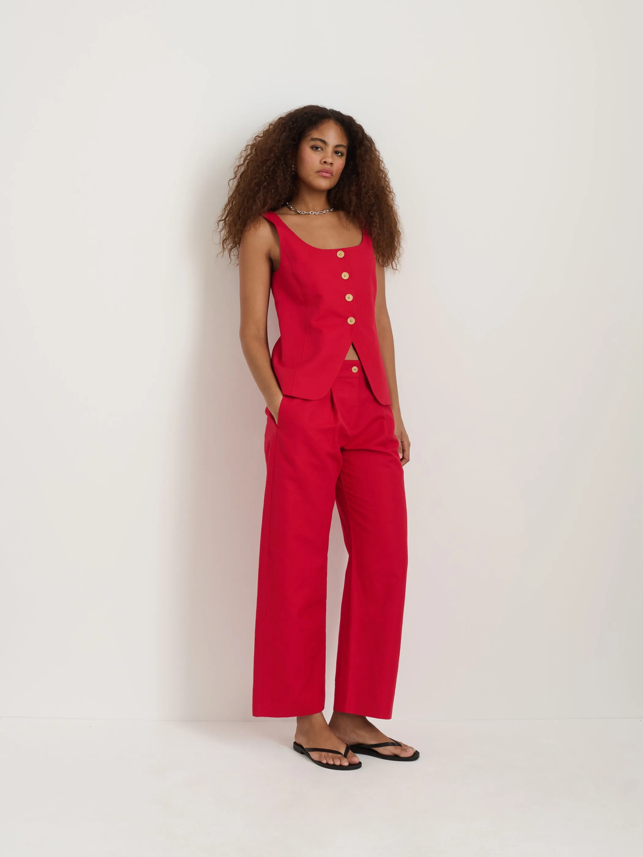 Soho Pant In Cotton Linen