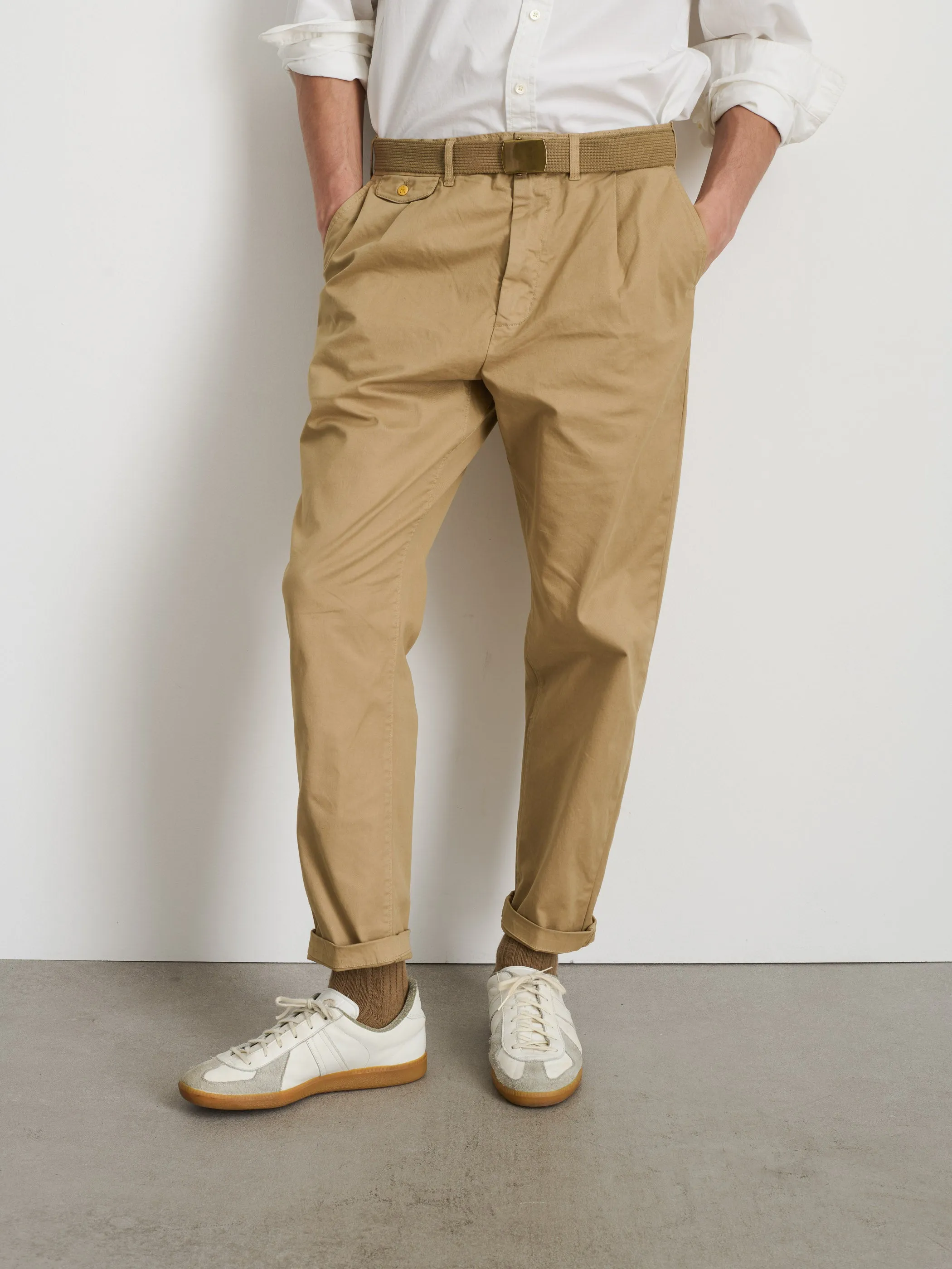 Standard Pleated Pant in Chino