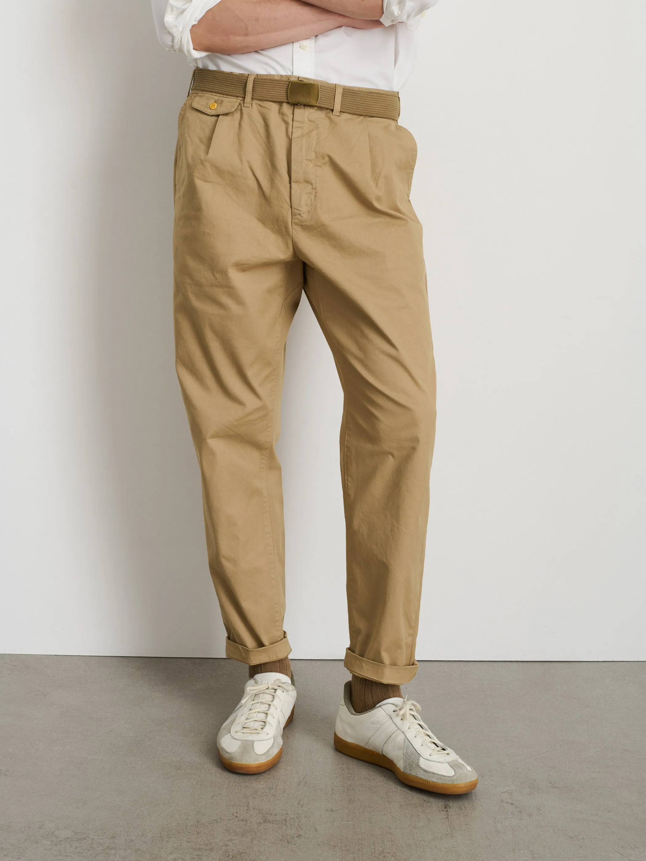 Standard Pleated Pant in Chino