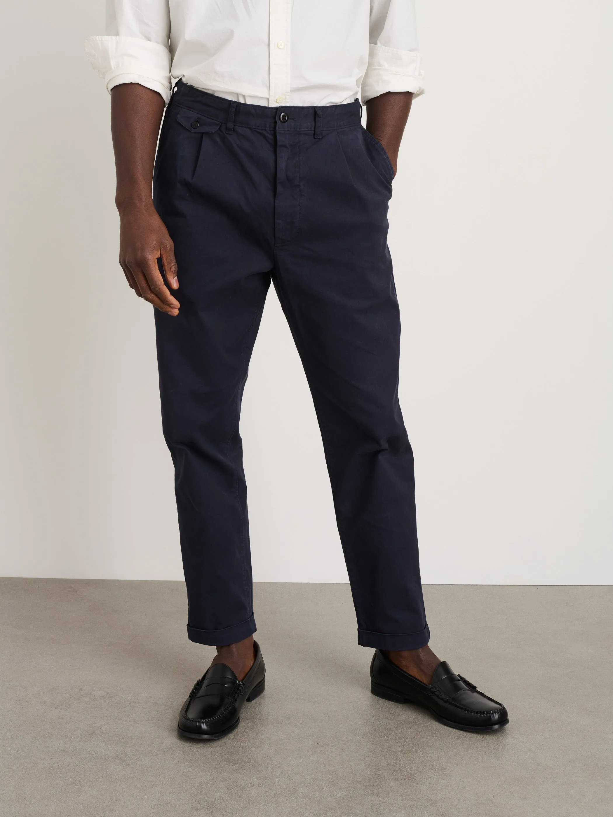 Standard Pleated Pant in Chino