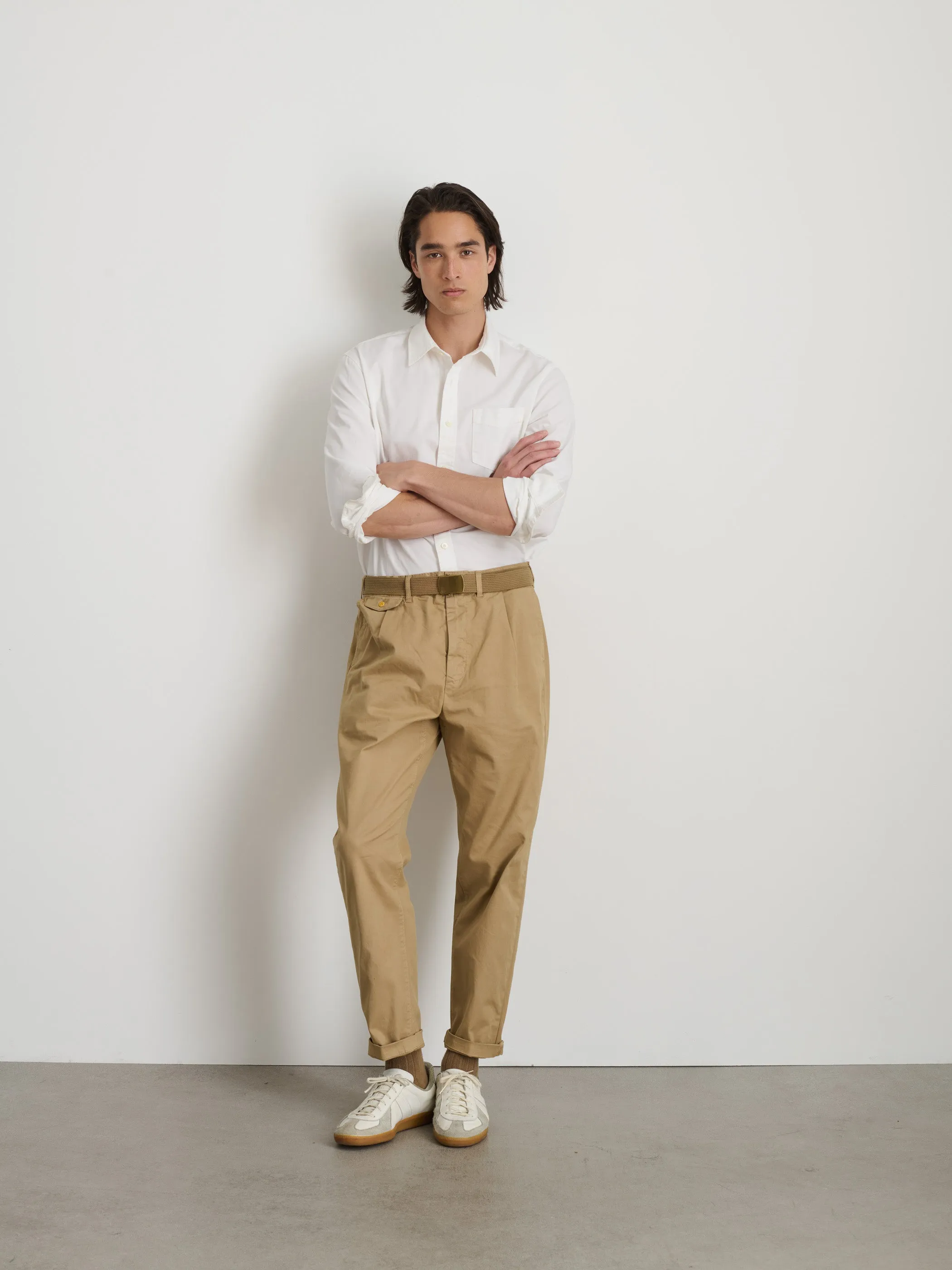 Standard Pleated Pant in Chino