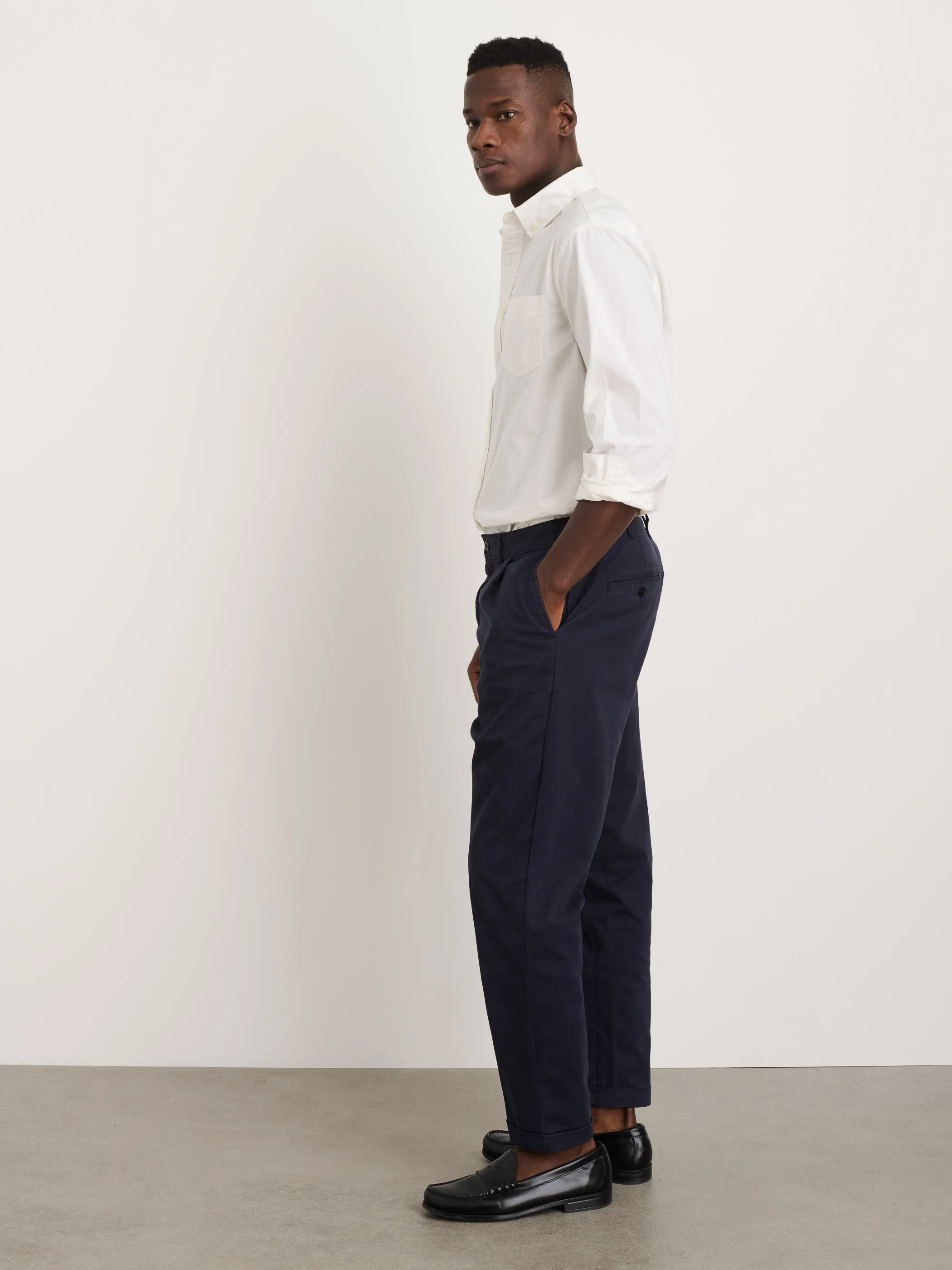 Standard Pleated Pant in Chino