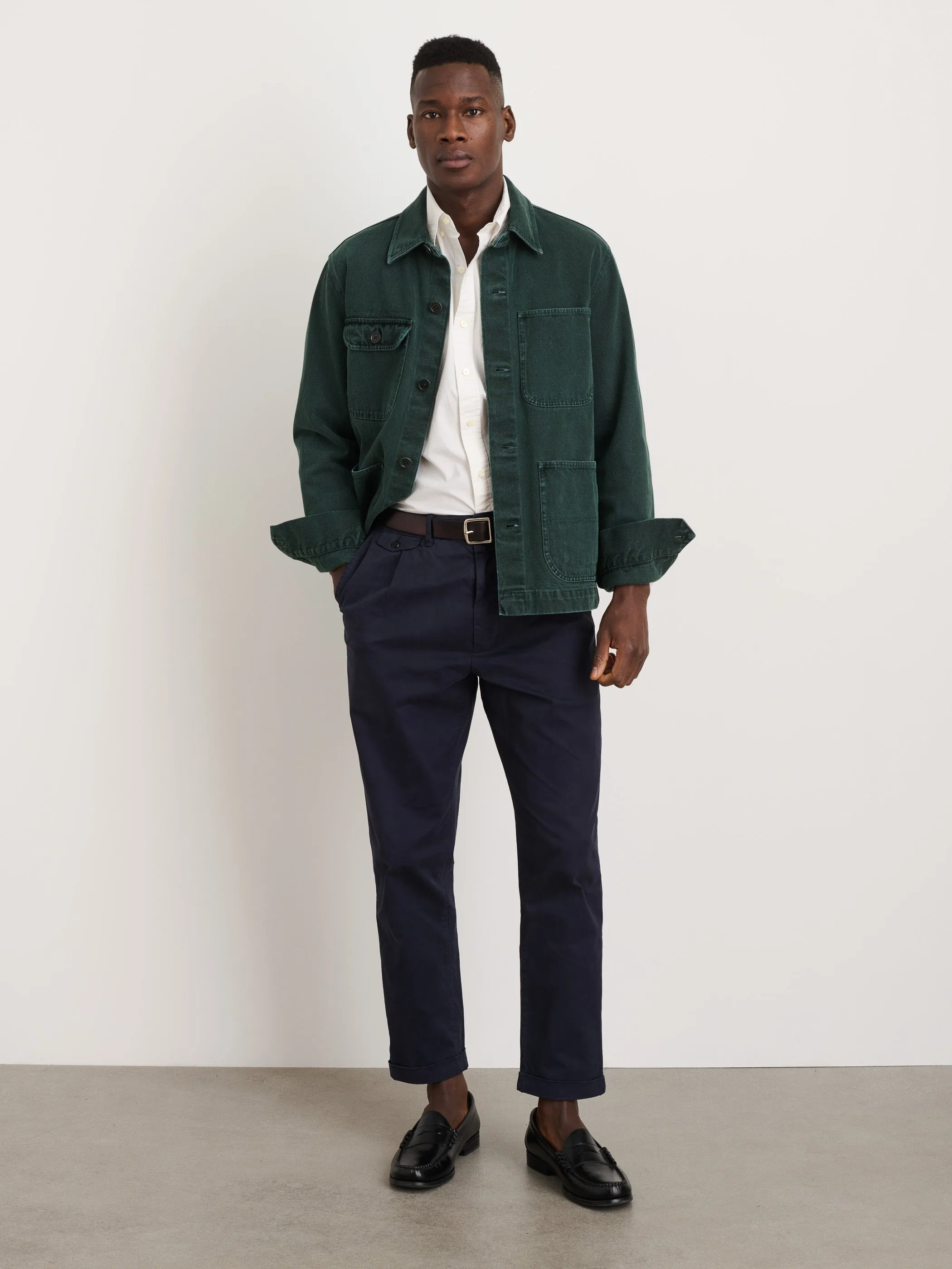 Standard Pleated Pant in Chino