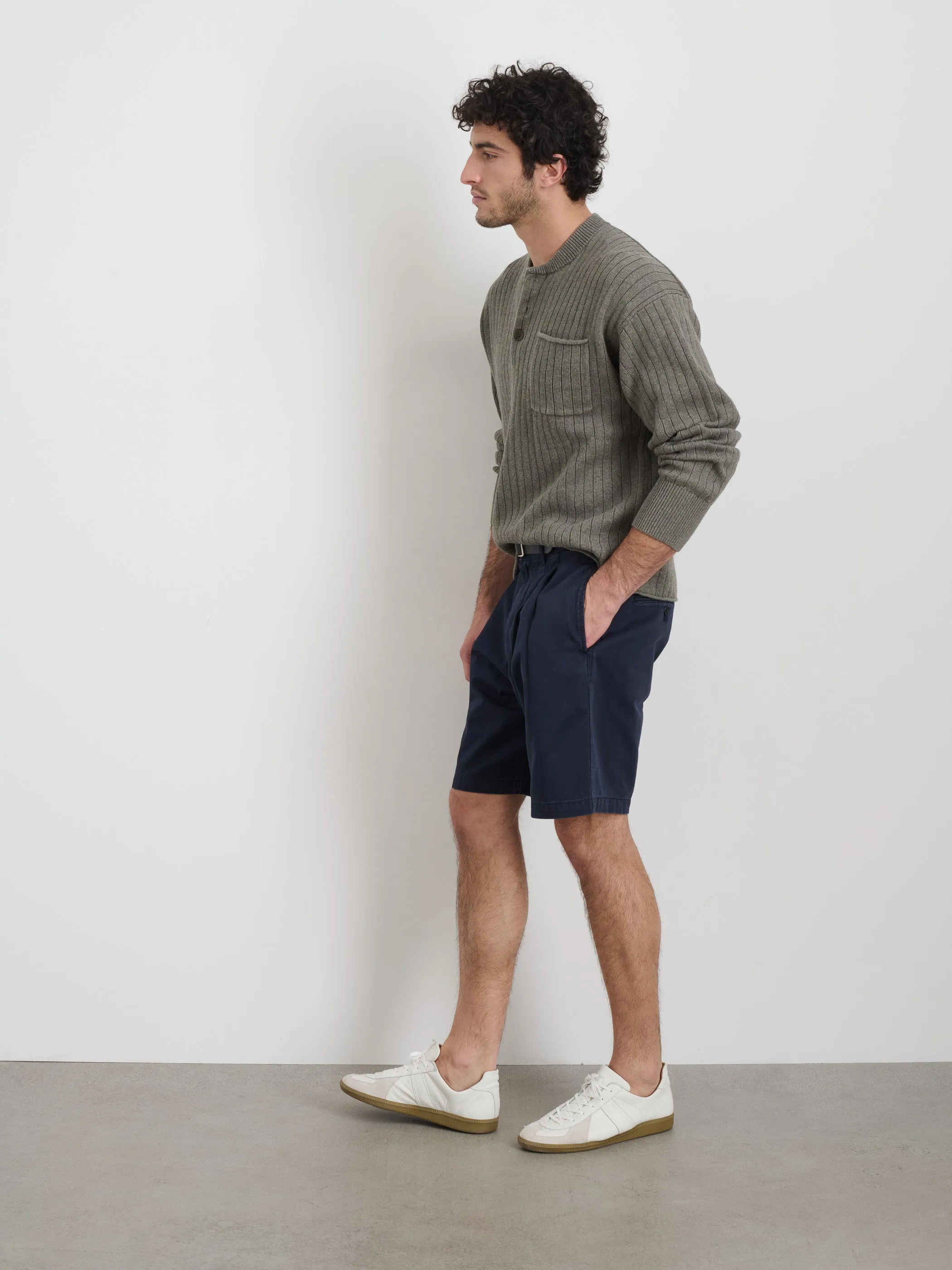 Standard Pleated Short In Chino