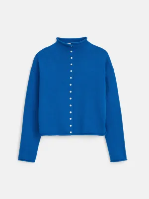 Taylor Rollneck Cardigan in Cotton Cashmere