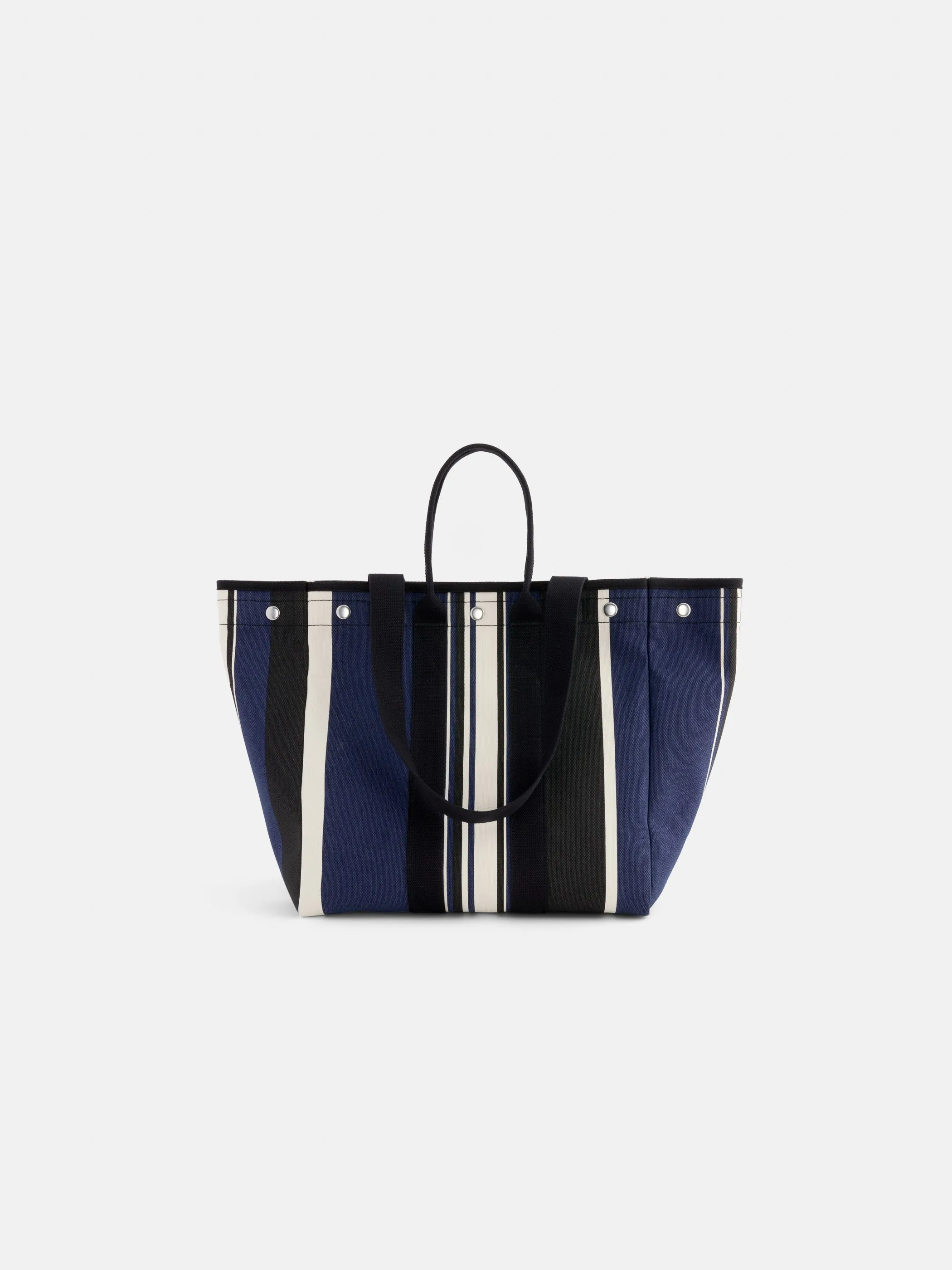 The Perfect Weekday Tote in Navy Cabana Stripe