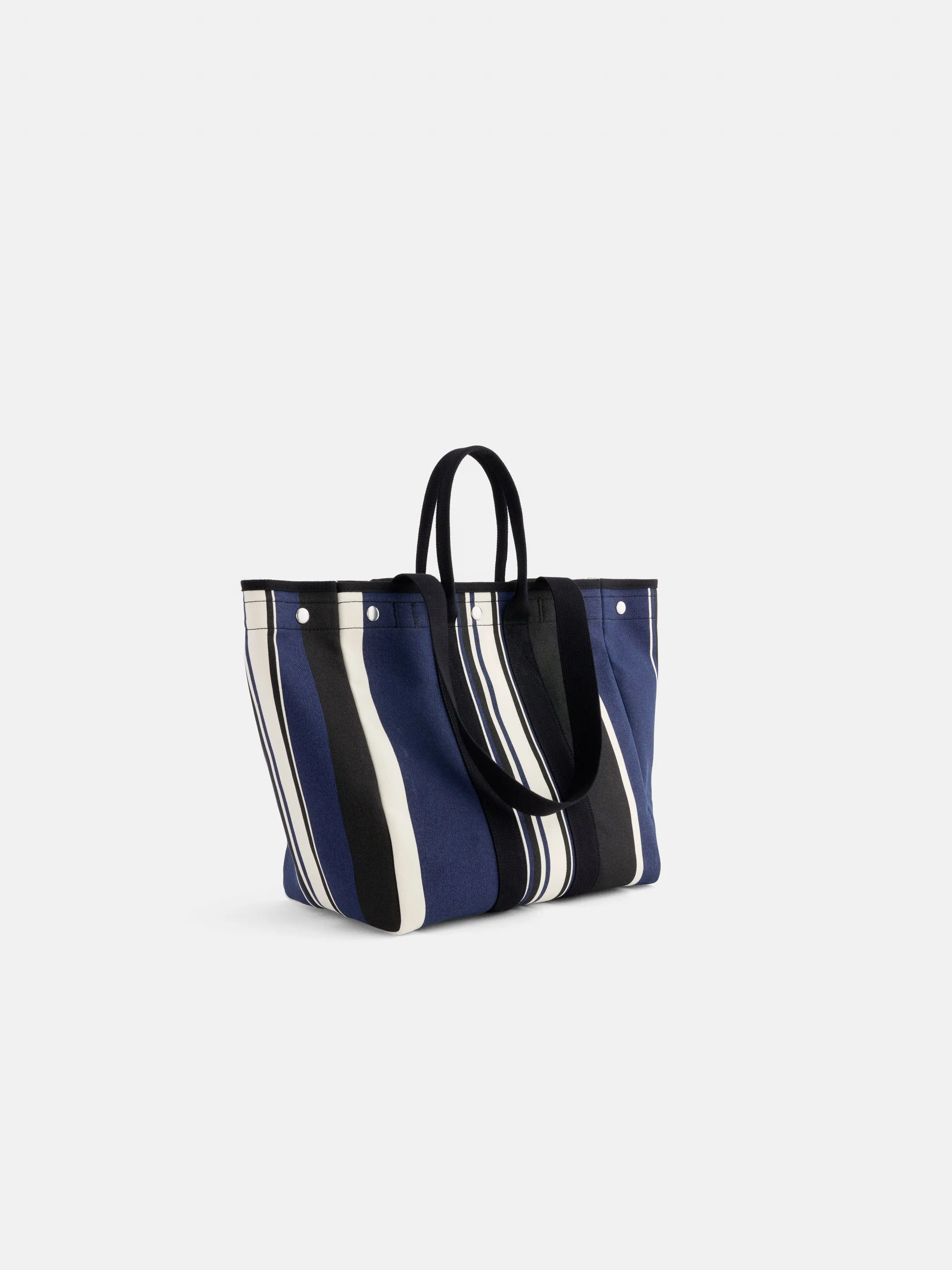 The Perfect Weekday Tote in Navy Cabana Stripe