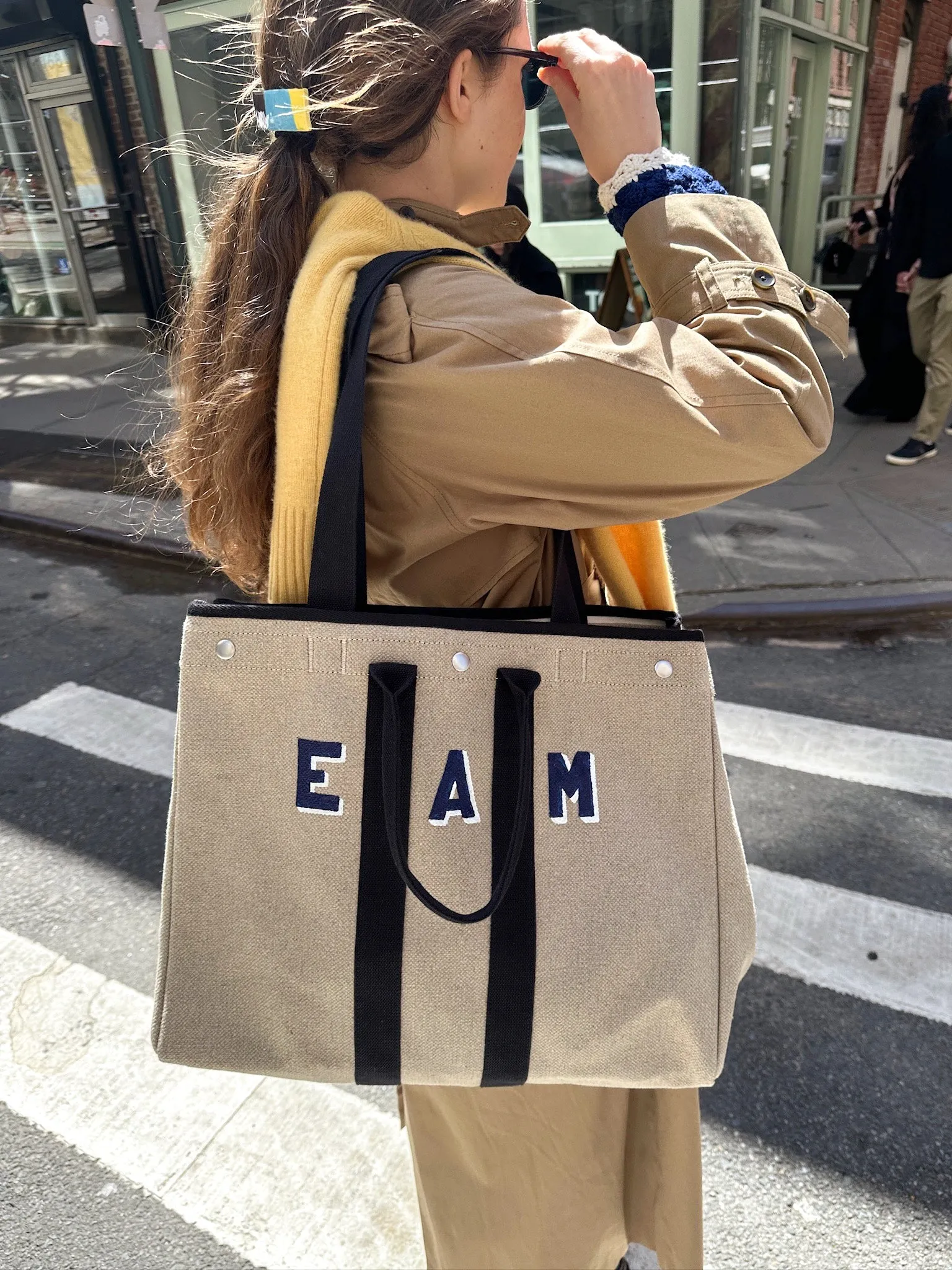 The Perfect Weekend Tote in Hemp Canvas