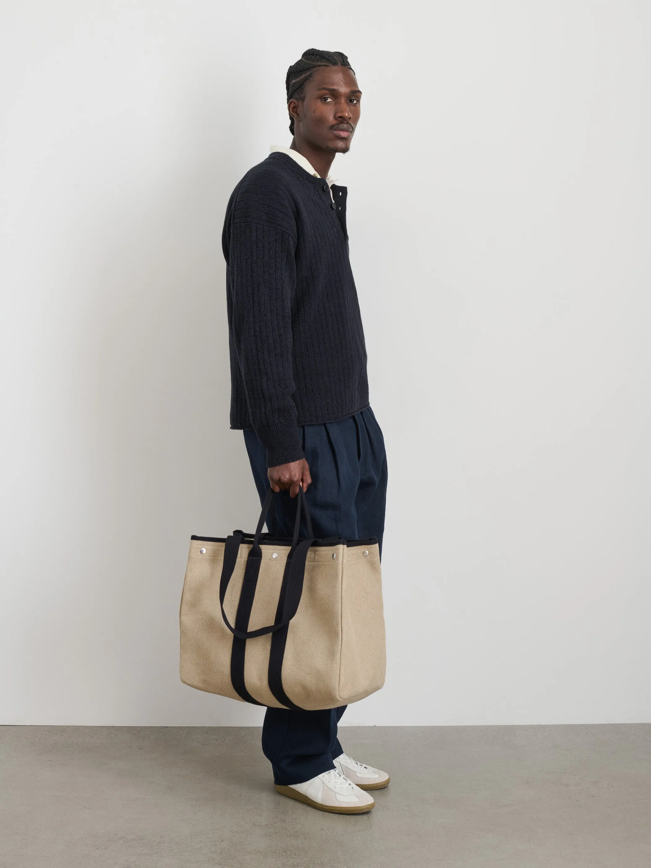 The Perfect Weekend Tote in Hemp Canvas