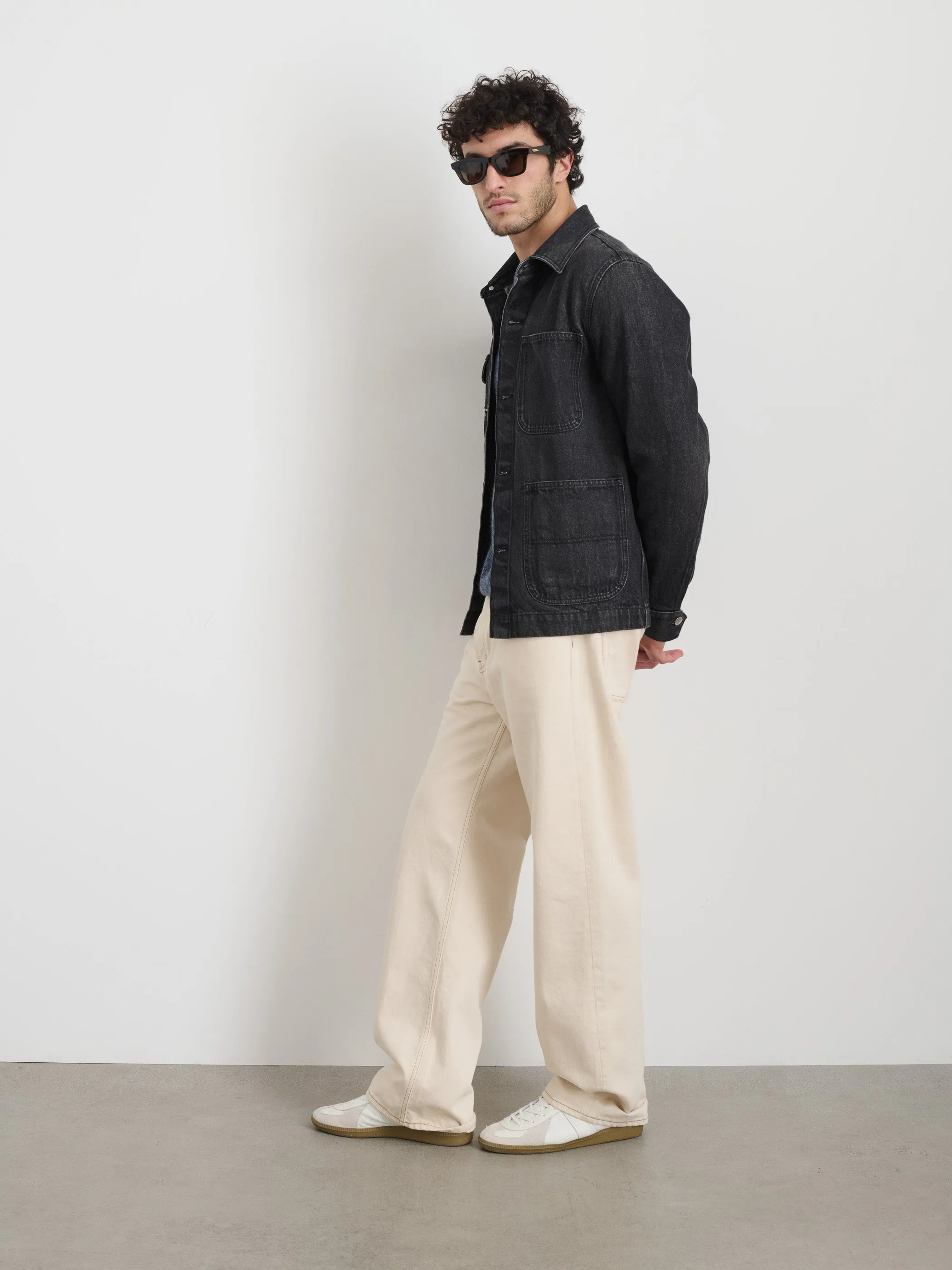 Work Jacket In Vintage Wash Denim