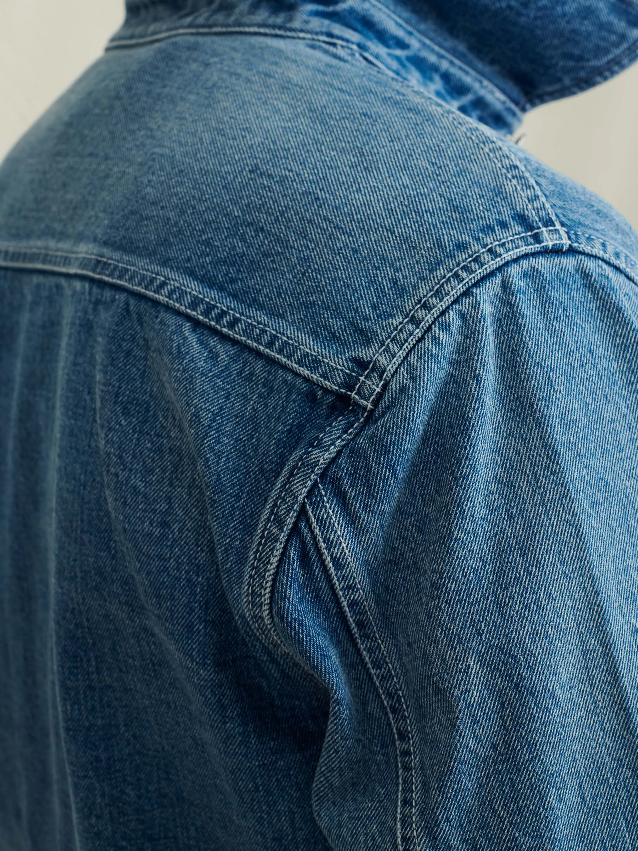 Work Jacket in Vintage Wash Denim