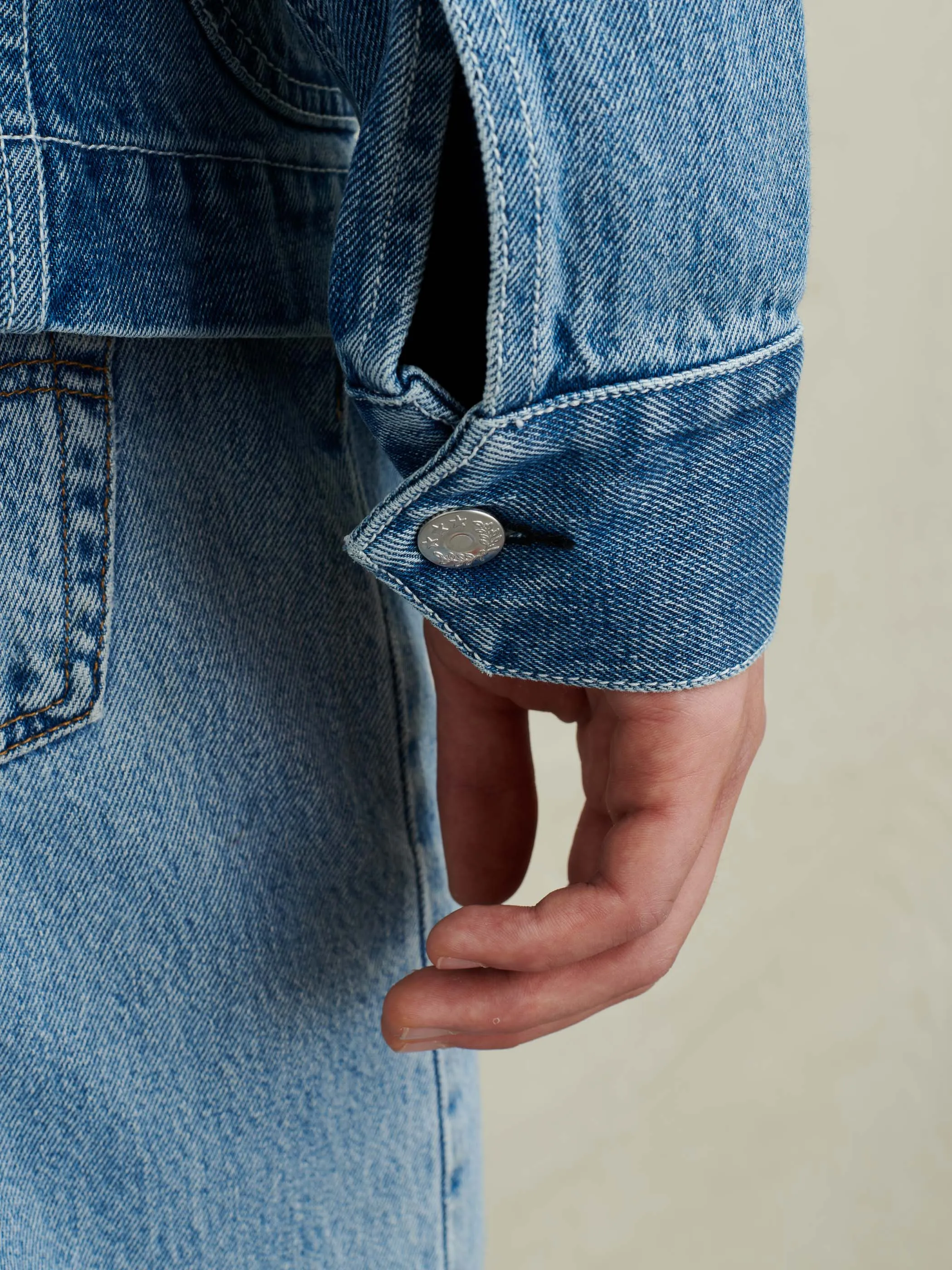 Work Jacket in Vintage Wash Denim